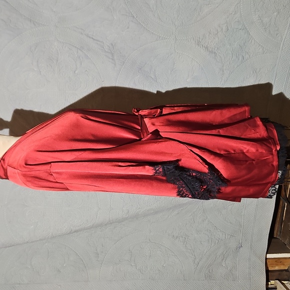 2 Piece Raunchy, Sexy Red Robe & Chemise Set - Picture 12 of 12